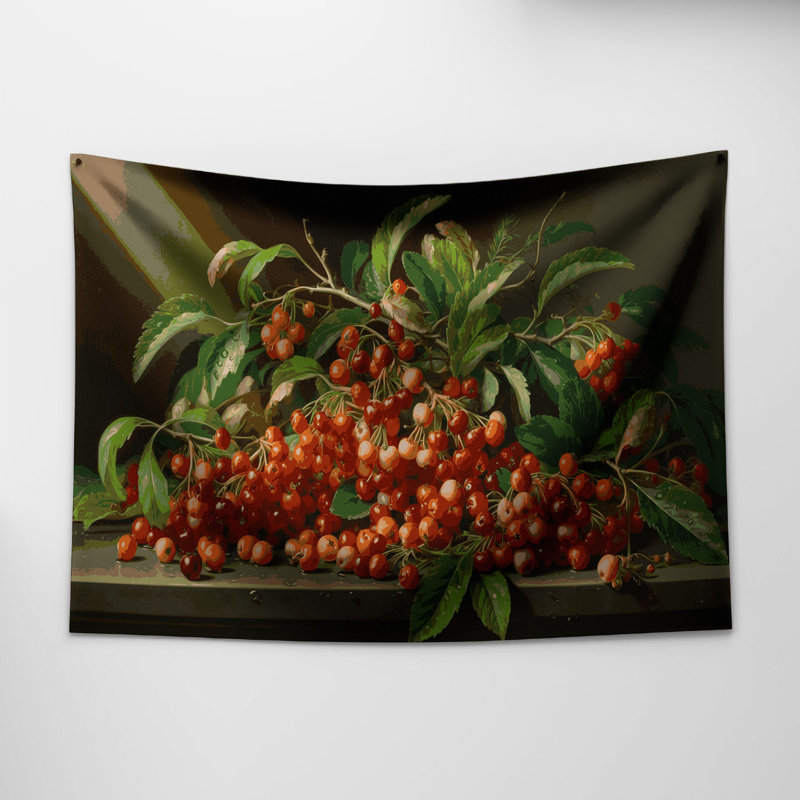 Tapisserie murale Fruit Mayhaw, 88 po x 104 po