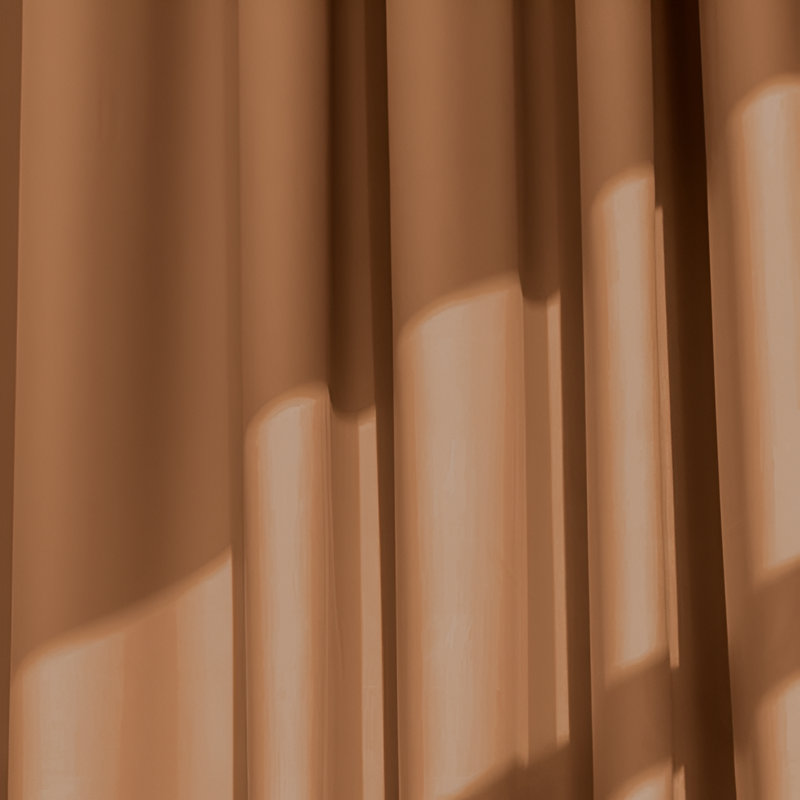 Trina Polyester Blackout Curtain, Beige, 228cm Width x 228cm Drop