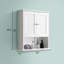  Armoire murale pour salle de bain au-dessus de la toilette l 26 po x H 30 po-214793072