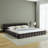 Upholstered California King Platform Bed with Headboard - Soft Chenille Fabric, No Box Spring Needed-1097126056