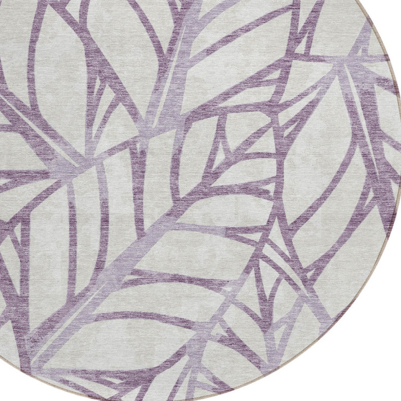 Tapis beige rond 8 po