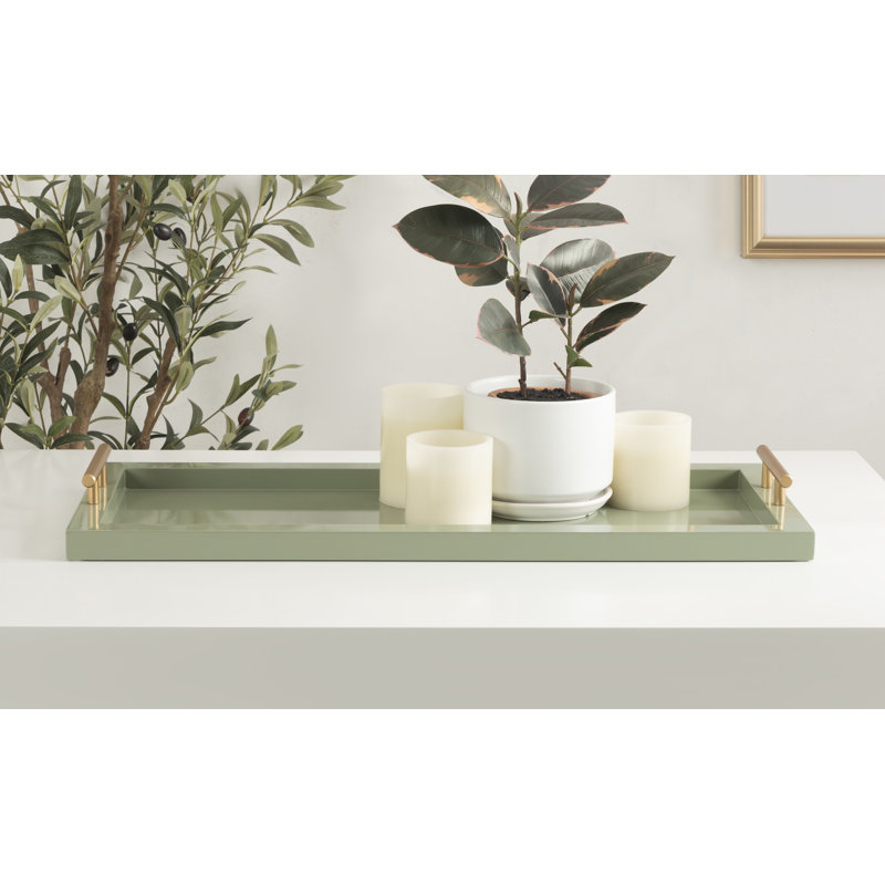 Borce Tray, 2.24" H x 24" W x 9.92" D, Green