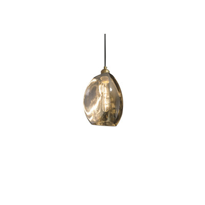 Cybele 1 - Light Smoke Glass Single Pendant