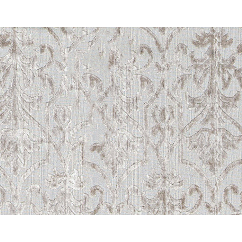 Jakat Damask Area Rug in Silver