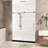 1/4" (6 Mm) Clear Tempered Glass Shower Door 56 - 60" W X 76" H Proof Film Stainless Steel Handle Brushed Nickel Finish With Transmission Large Wheels Round Tracks For Smooth And Stable Movement