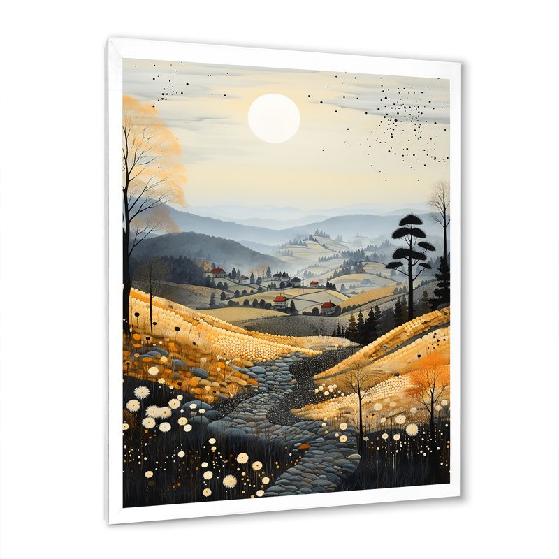 Patchwork de la brume matinale Tjust, Cadre photo blanc, H 44 po x l 34 po x P 1,5 po