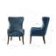 Fauteuil d'appoint à dossier capitonné