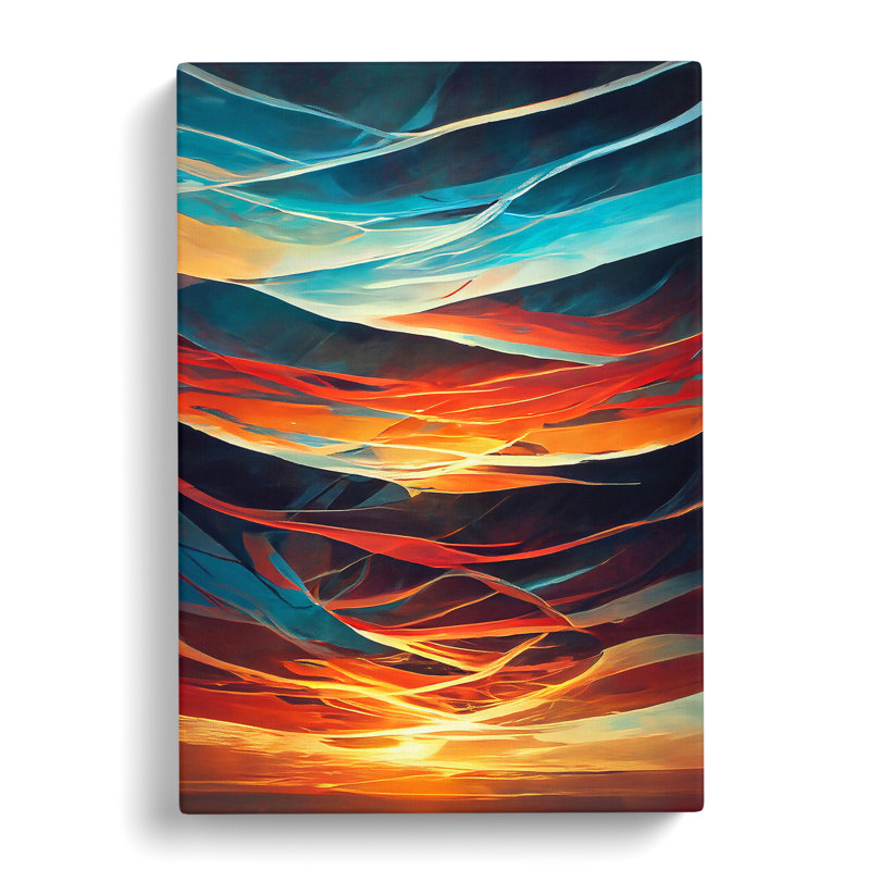 Sunset Abstract No.3 - Wrapped Canvas Print, 50cm H x 35cm W x 3cm D