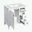Meuble-lavabo de salle de bain avec lavabo en céramique et 3 tiroirs-1158521427
