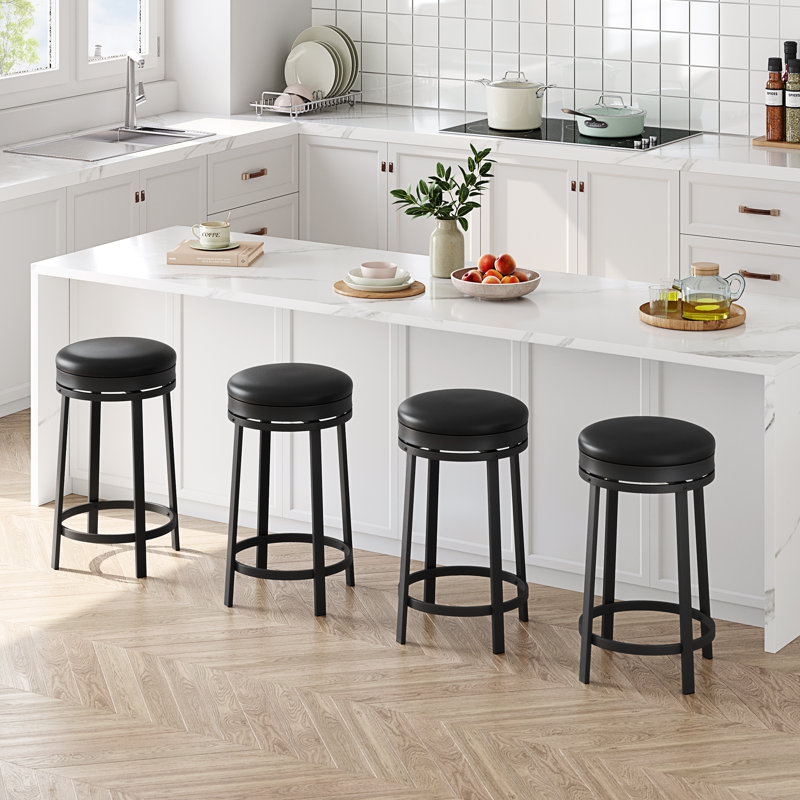 Bax, 4, Noir, Counter Stool (24” Seat Height)
