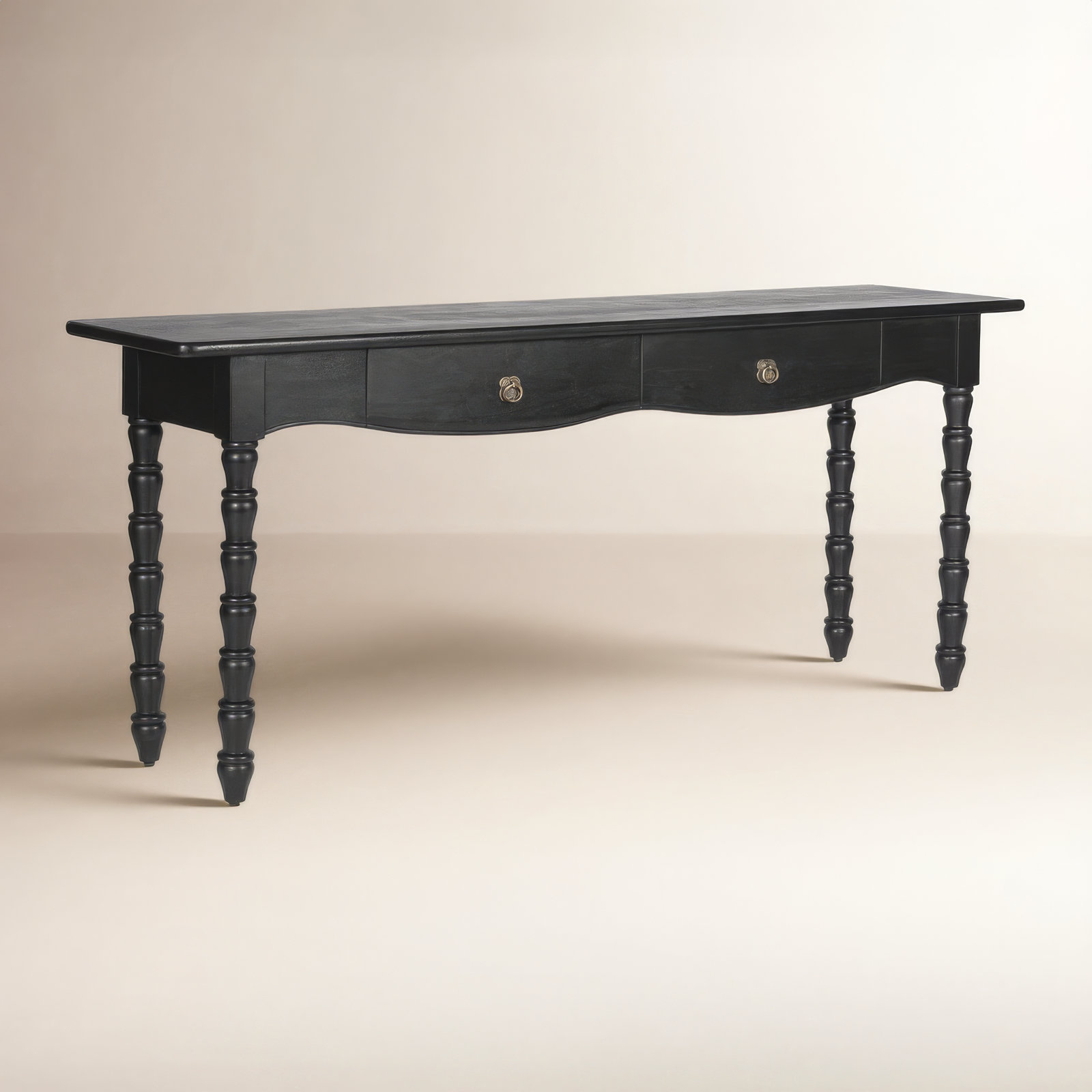 Isabel Console Table, 24'' H X 24'' W X 76'' D, Black