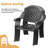 Arbonne 3-Piece 39.37-inch Round Table Cast Aluminum Outdoor Dining Set with Umbrella Hole and Red Cushions