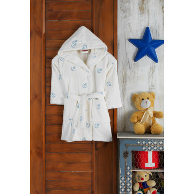Mid-Calf Bathrobe with Hood