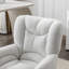 Chaise de bureau pivotante en tissu Teddy