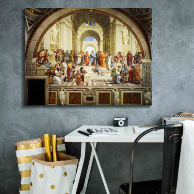 «The School of Athens» par Raphael, art mural sur toile