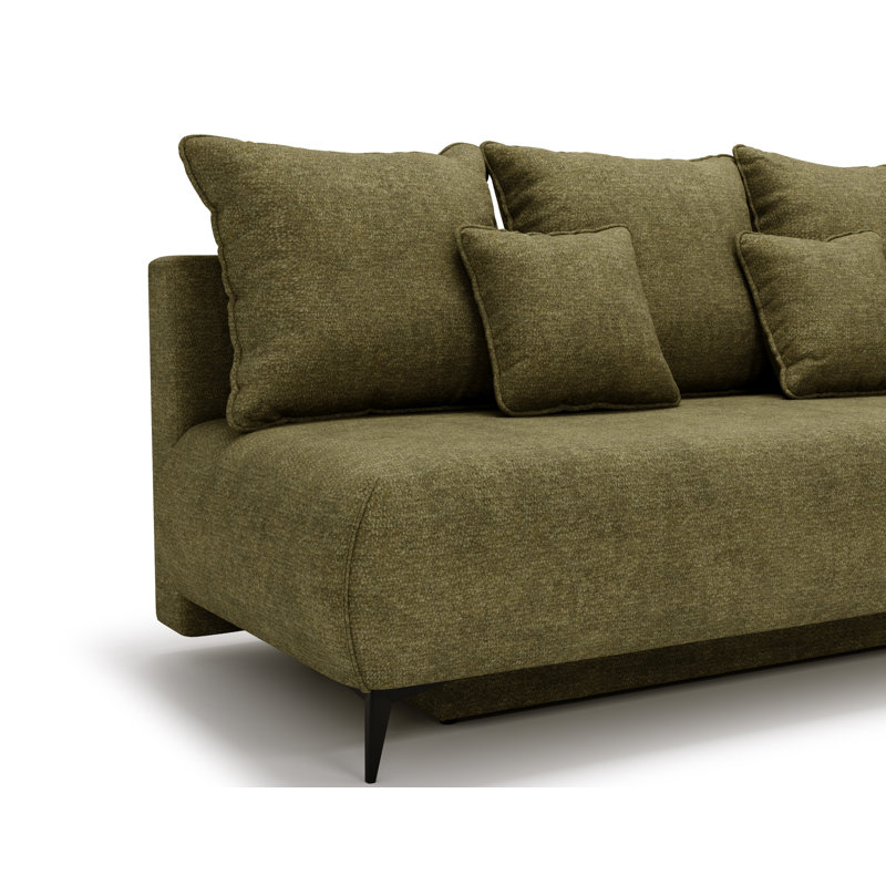 2 Seater Sofa Bed, Green