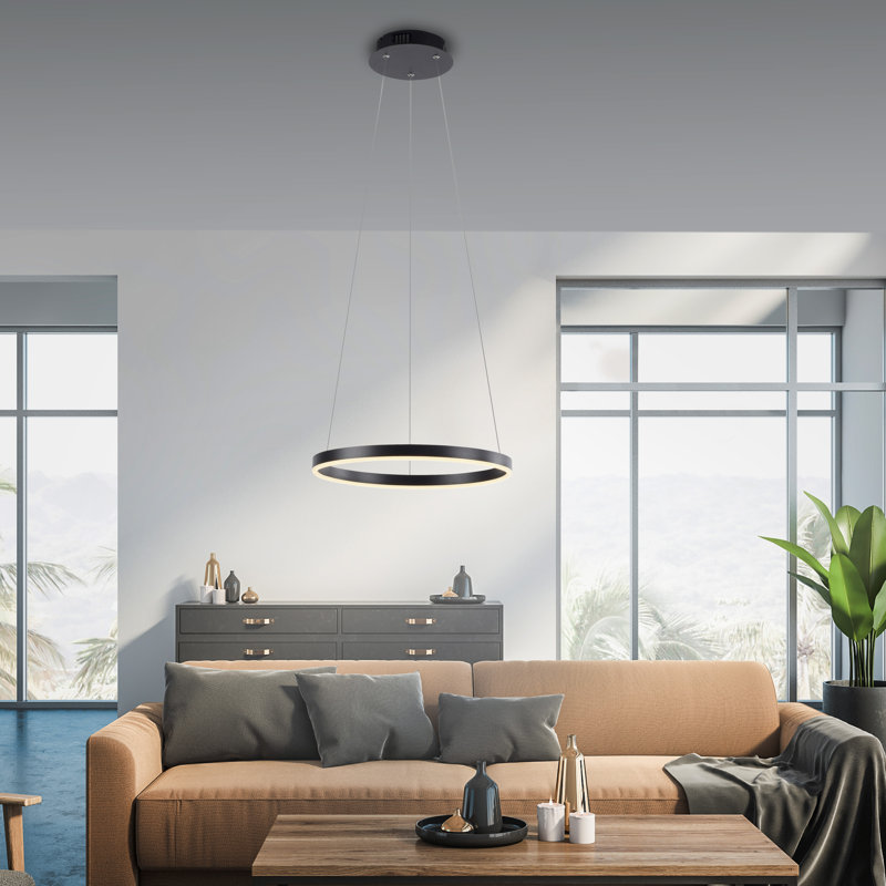 RITUS 1 - Light LED Geometric Pendant, Anthracite
