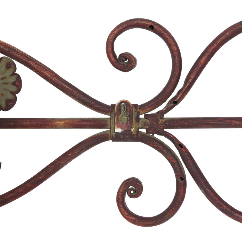 Patil 54" x 11" Brown Metal Rustic Wall Décor