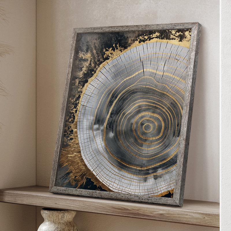 Reproduction encadrée ABSTRACT Series CCLxxiii - bois massif, H 11 po x l 9 po
