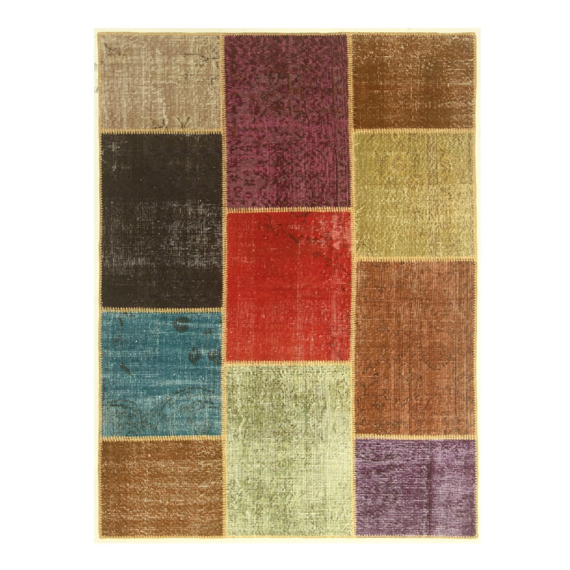 Tapis rectangulaire de 4 pi 11 po x 6 pi 7 po avec envers antidérapant