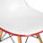 Dubuque Dining Side Chair with Metal Eiffel Base Design and Beech Wood Legs-30264481-128769422