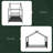 Twin Size Metal House Platform Bed-1897760006