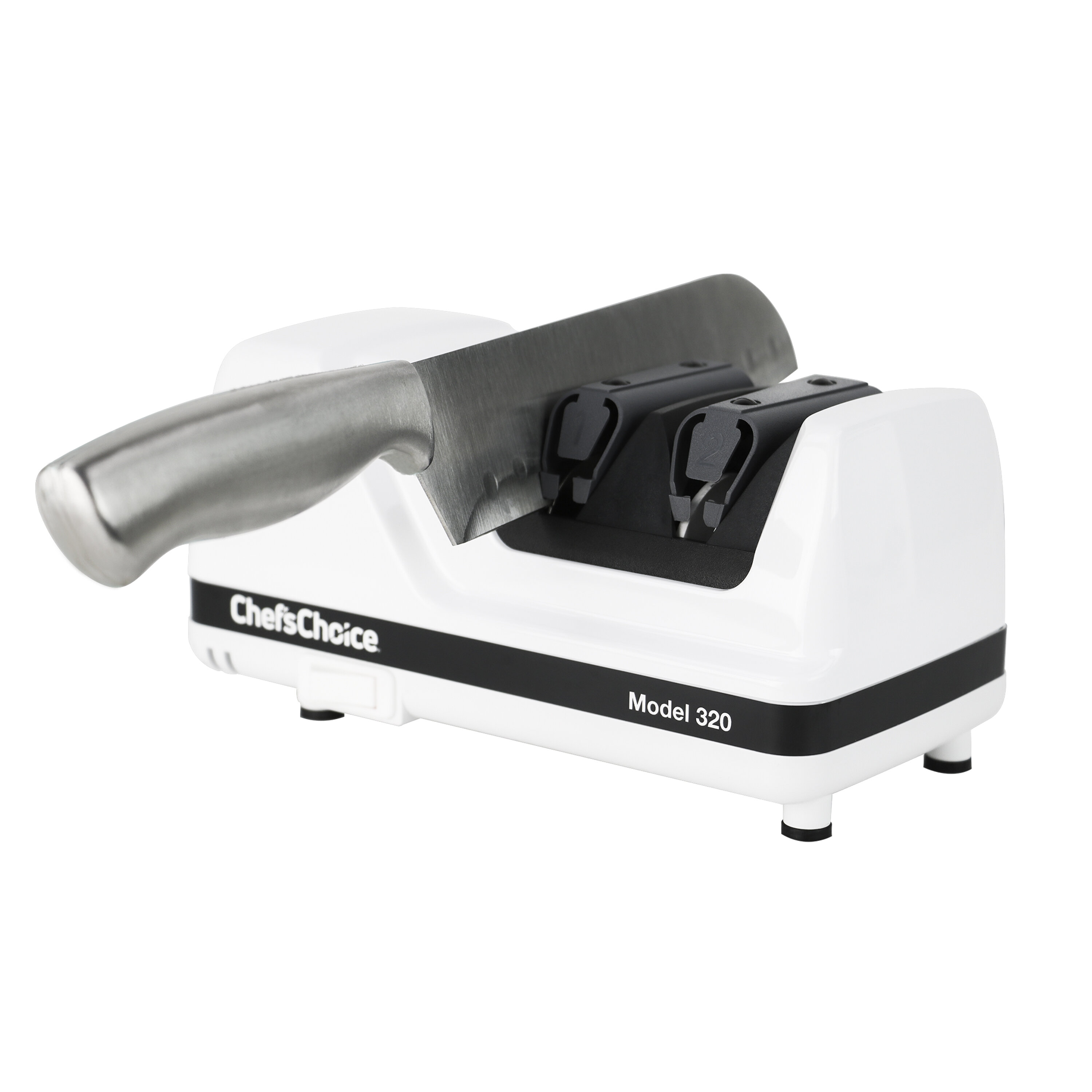 Keep your knives sharp and cutting like new with the Chef'sChoice Model 316  Electric Knife Sharpener. The Chef'sChoice Model 316 has two sharpening  stages that sharpen the edge at 15 degrees. Both