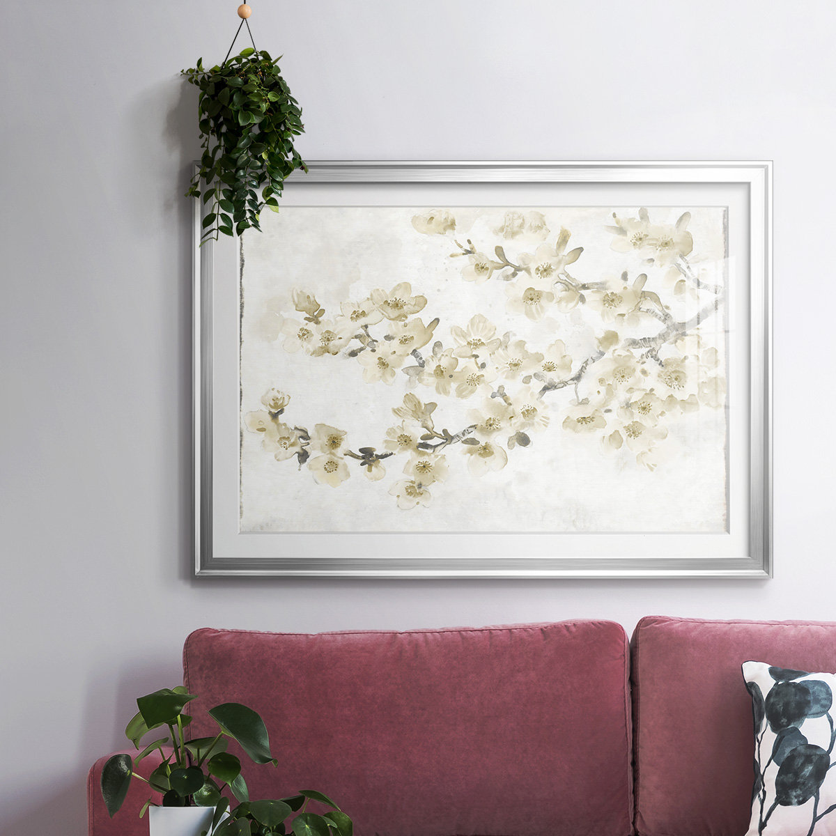 Winston Porter Neutral Cherry Blossom Composition I Framed On Paper ...