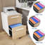 Classeur mobile en métal à 2 tiroirs avec serrure – Classeur à roulettes sous bureau pour bureau à domicile – Format Lettre/Légal/A4 – Entièrement assemblé – Finition bois/Blanc/Noir-2060855065