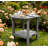 2-Tier Storage Adirondack Side Table,Grey