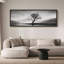 Nature, paysage, monochrome, sérénité, solitaire, arbre, reflet, lac, paysage-98042449-111665179