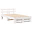 Bed Frame With Headboard Solid Wood Pine-1574490354-1574490352