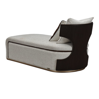 West Kensington Chaise - Buff/Seal Salt Caramel
