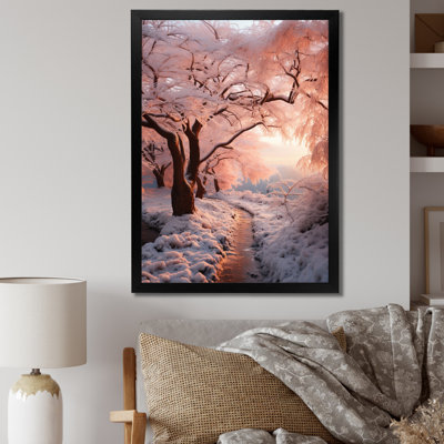 «Winter Landscape Frozen Sunlight I», reproduction d'art sur toile