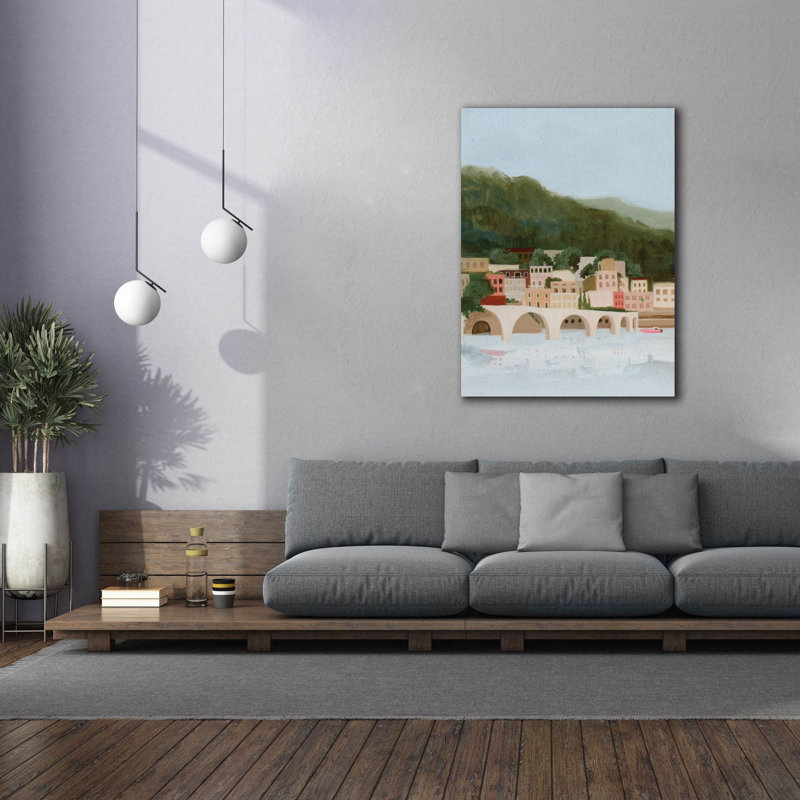  «Mountains By The Sea 2» par Grace Popp, art mural sur toile, 40 po x 54 po