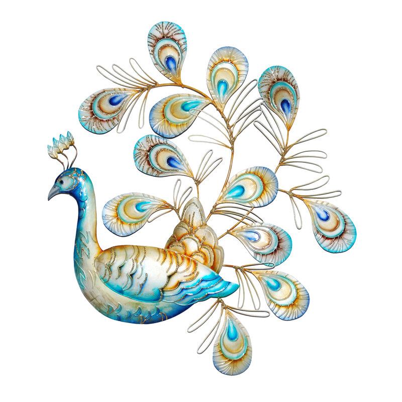 Décoration murale en ponte peacock