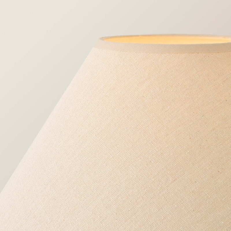 Helgomar 145cm Matte Traditional Floor Lamp, Brown, Cream/Beige