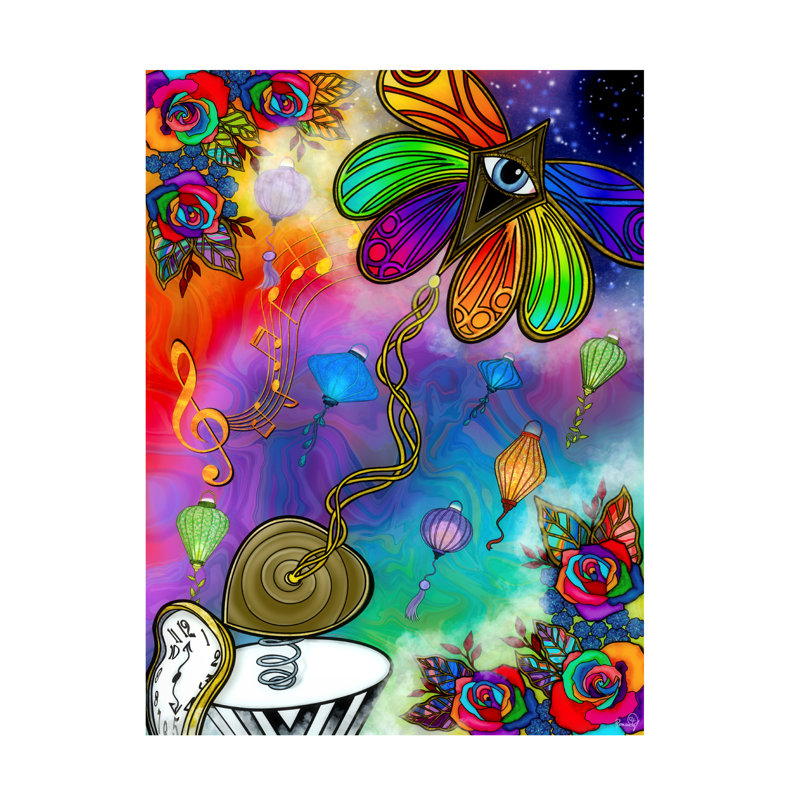 Art sur toile, "ologic ", H 19 po x l 14 po