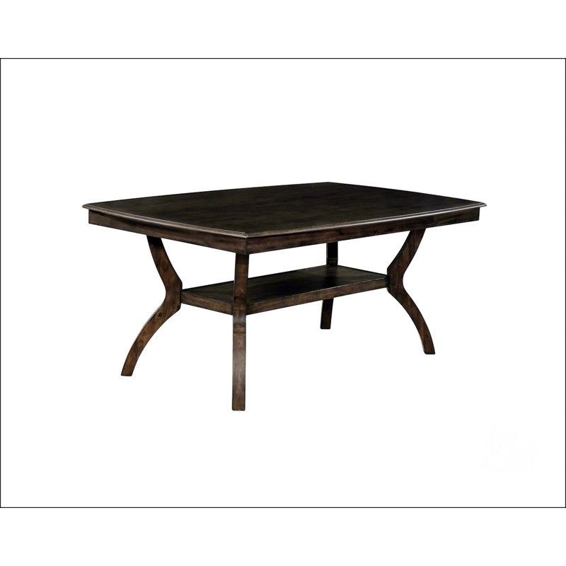 Table de salle à manger moderne en noyer antique
