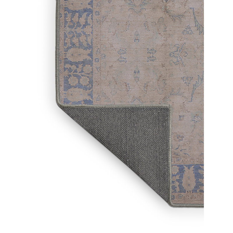 Tapis oriental brun / bleu Gidget, Rectangle 3 pi x 5 pi