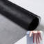 Rouleau de moustiquaire 24 po x 48 pi en acier inoxydable 304, filet de remplacement noir à haute visibilité pour les projets de fenêtres, de portes et de patio