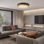 Nordic Minimalist Round LED Hollow Flush Mount Ceiling Light-1752158273-1752148705
