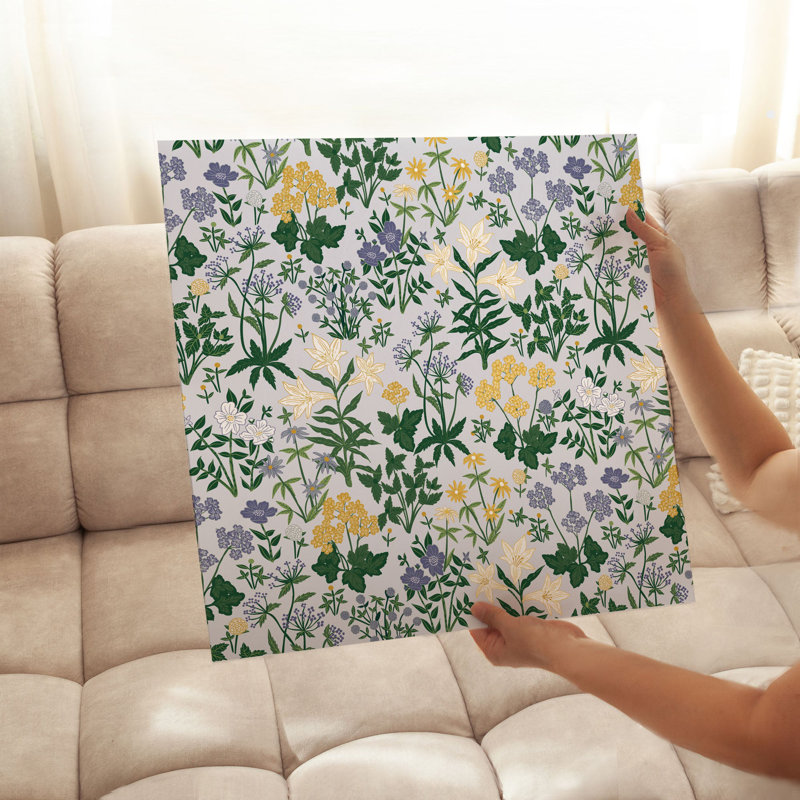 Art floral sans cadre, H 18 po x l 18 po
