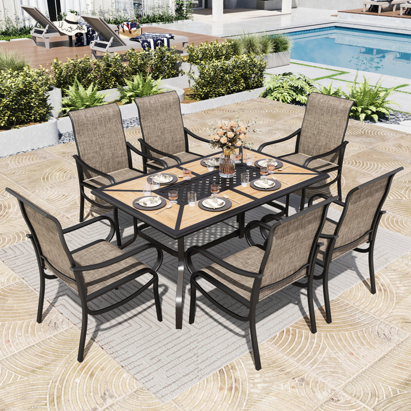 6-person Patio Dining Outdoor Table Set