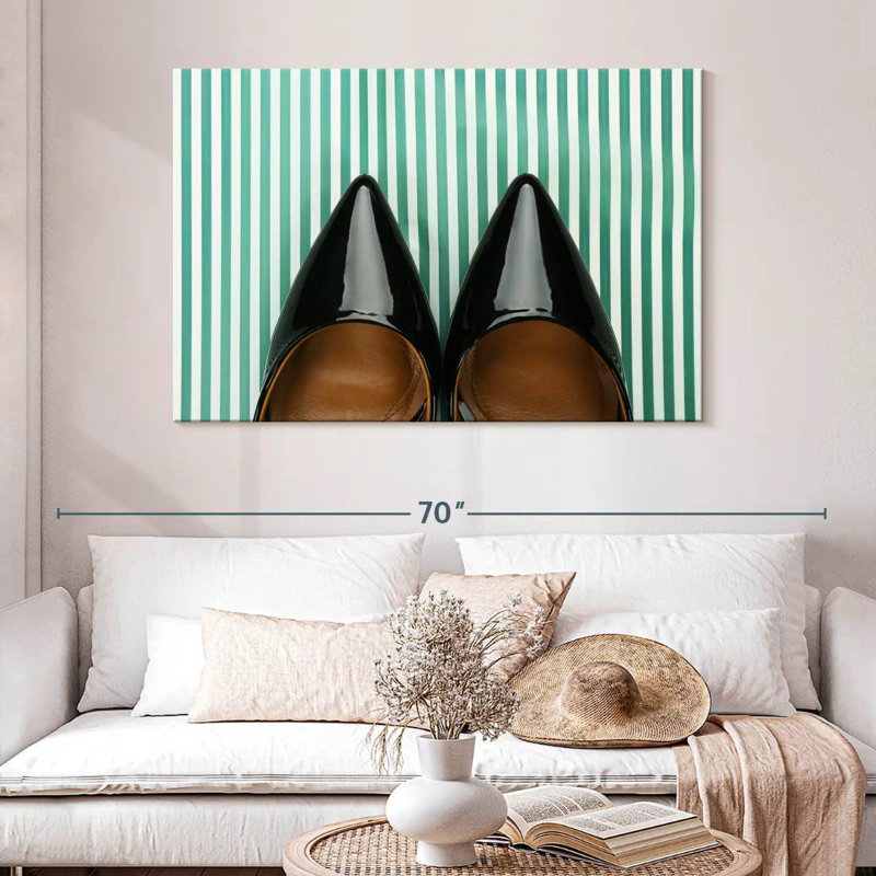 Shuttleworth Chic Black Shoes, 32" H x 48" W