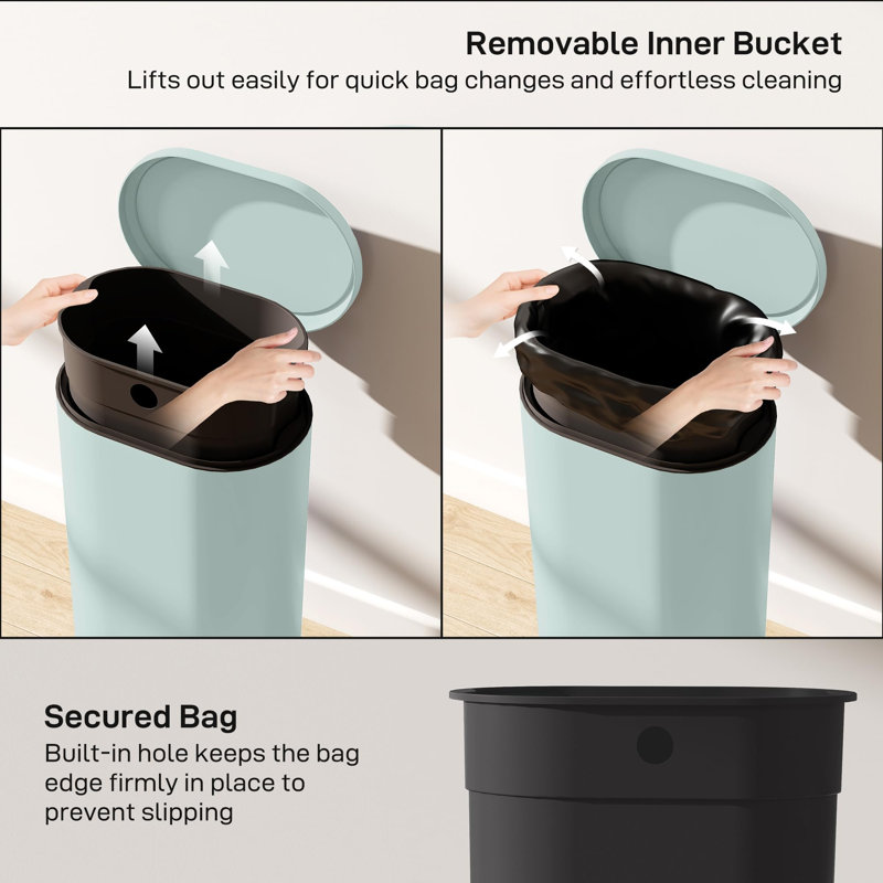 Step On Kitchen Trash Can - 30L, Green