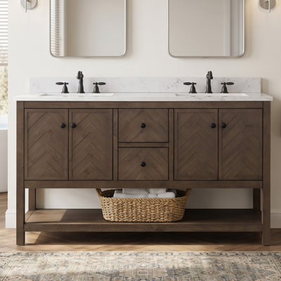 Ensemble de meuble-lavabo double 60 po Chazden