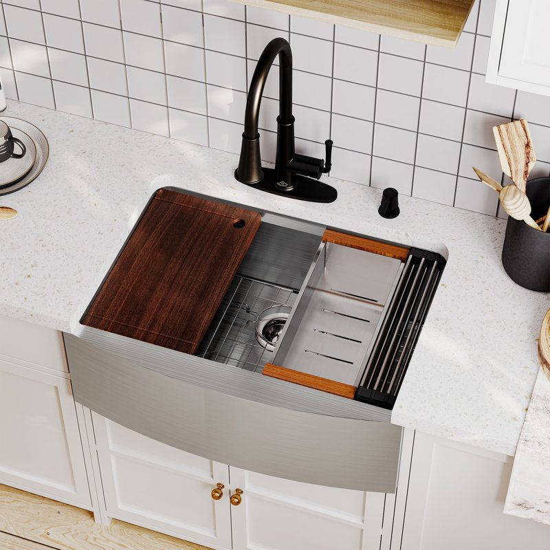 30'' L Single Bowl Stainless Steel Kitchen Sink