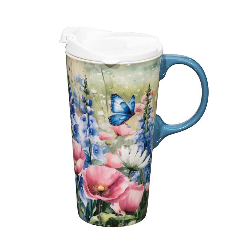 Boîte-cadeau en céramique Wildflowers, 17 oz, boîte-cadeau