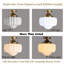 Gold Kitchen Ceiling Light Milk Glass Semi-Flush Mount Schoolhouse Ceiling Light